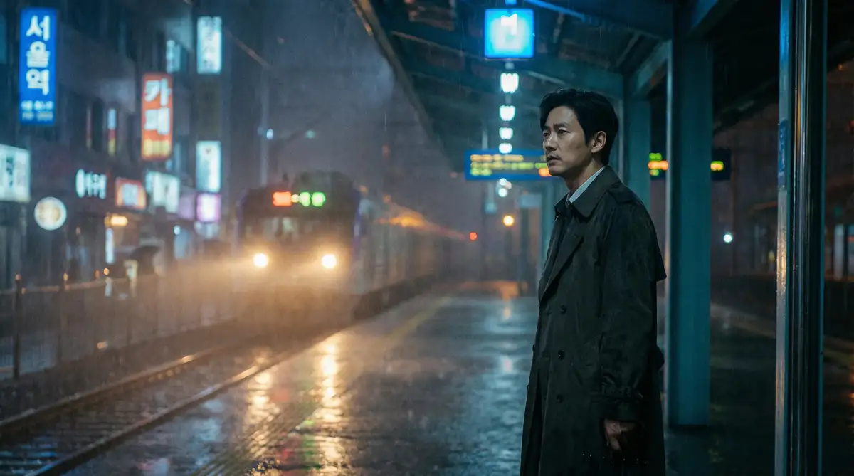 韩国伦理电影经典场景 - 雨夜车站，蜜芽宝贝官网 馆藏影像